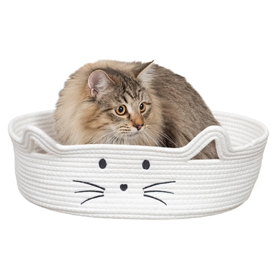 Trixie Kattenmand Rond Wit / Lichtbruin 45X45 Cm