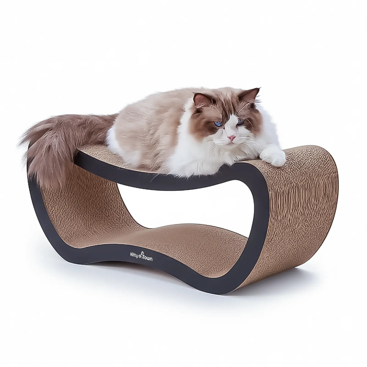 Kat op de Kitty Town Max L krabsofa donker