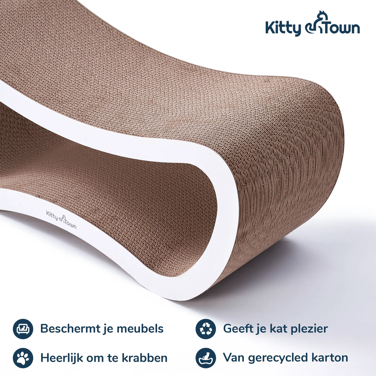 Luxe Krabsofa Kitty Town Max L – Krabplank en Krabmeubel Licht