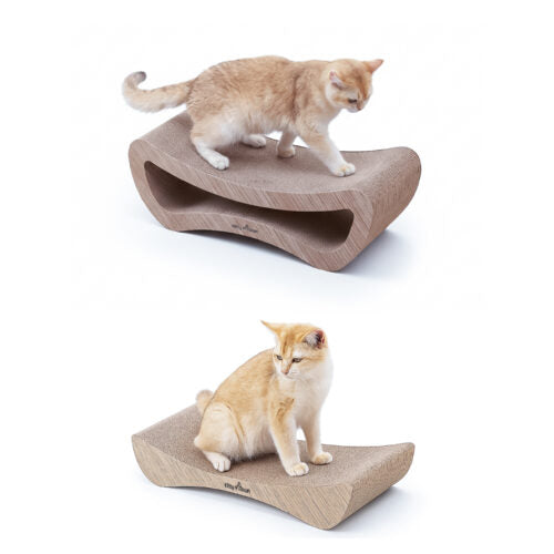 Luxe Krabsofa Kitty Town Duo – Krabkarton en Krabmeubel Licht eiken