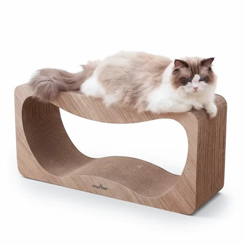 Luxe Krabsofa Kitty Town Luna XL – Krabkarton en Krabmeubel Hout