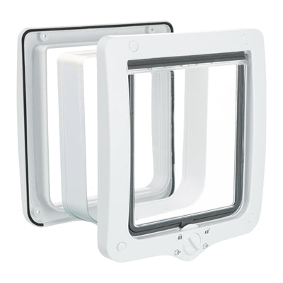 Trixie 4-Weg Kattenluik Xl Inclusief Tunnelstuk Wit 24X28 Cm