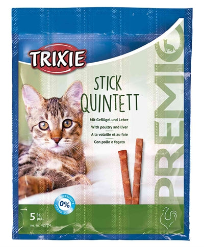 Trixie Premio Stick Quintet Gevogelte / Lever 5X5 Gr