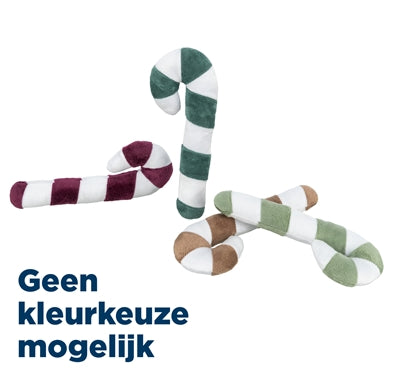 Trixie Xmas Candy Cane Kerststok Met Catnip Pluche Assorti 17,5 Cm