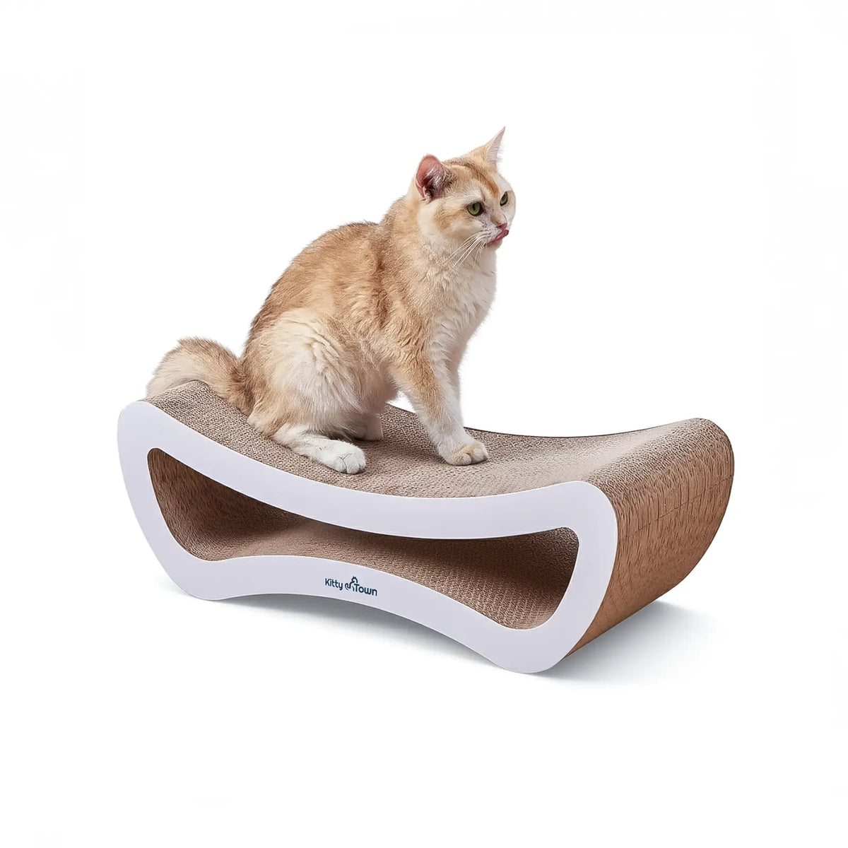 Luxe Krabsofa Kitty Town Duo – Krabkarton en Krabmeubel Wit