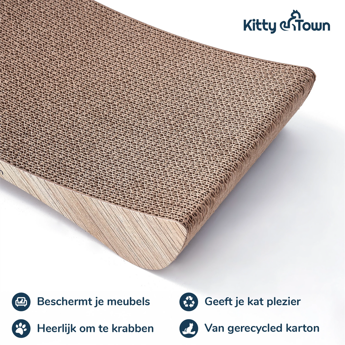 Luxe Krabsofa Kitty Town Mia Small – Krabkarton en Krabmeubel Hout