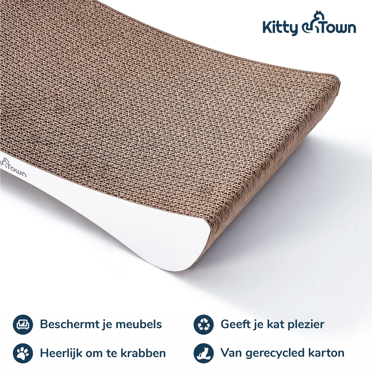 Luxe Krabsofa Kitty Town Mia Small – Krabkarton en Krabmeubel Licht