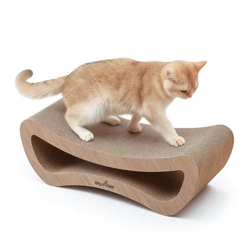 Luxe Krabsofa Kitty Town Leo Medium – Krabkarton en Krabmeubel Hout