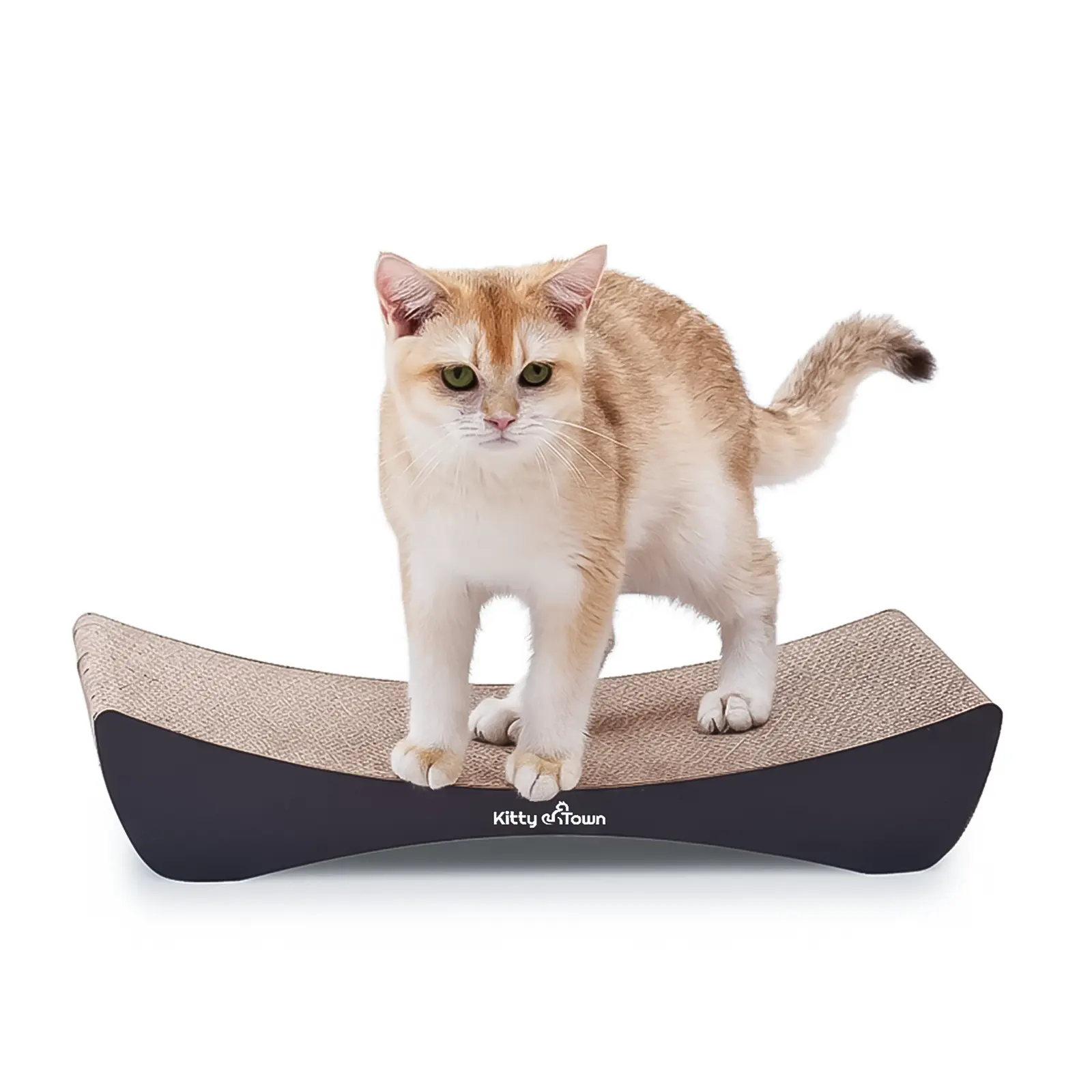 Luxe Krabsofa Kitty Town Mia Small Krabkarton zwart met kat 3